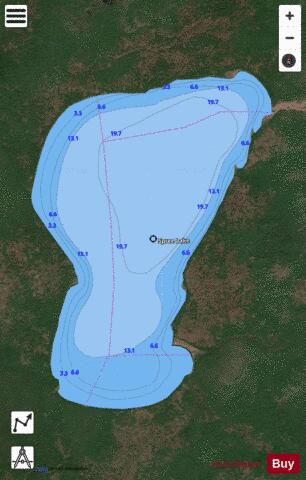 Spree Lake depth contour Map - i-Boating App - Satellite