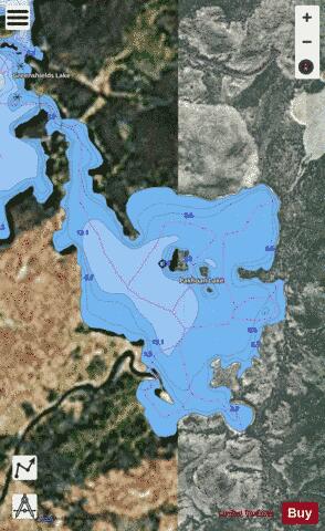 Pakhoan Lake depth contour Map - i-Boating App - Satellite