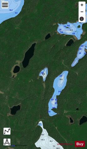 Guilfoyle Lake 20 depth contour Map - i-Boating App - Satellite