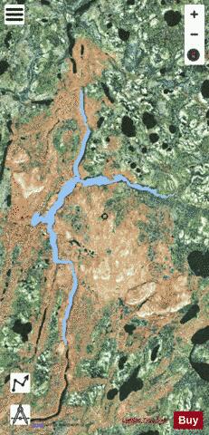 Aquatuk Lake depth contour Map - i-Boating App - Satellite