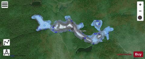 Lucille Lake depth contour Map - i-Boating App - Satellite