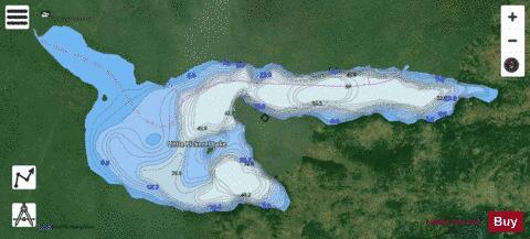 Little Pickerel Lake depth contour Map - i-Boating App - Satellite