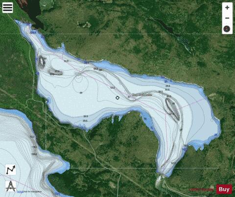 Red Rock Lake depth contour Map - i-Boating App - Satellite