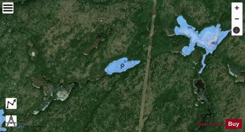Rioux Lake 6 depth contour Map - i-Boating App - Satellite