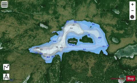 Skirl Lake depth contour Map - i-Boating App - Satellite