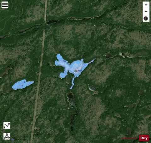 Wye Lake depth contour Map - i-Boating App - Satellite