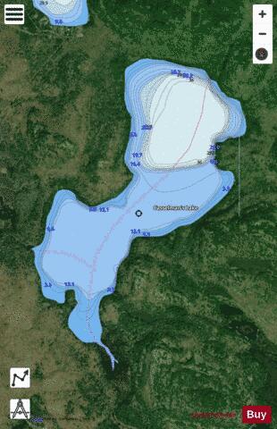 Casselman's Lake depth contour Map - i-Boating App - Satellite