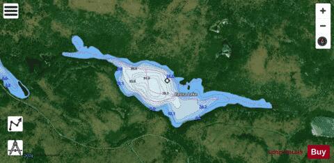 Castra Lake depth contour Map - i-Boating App - Satellite