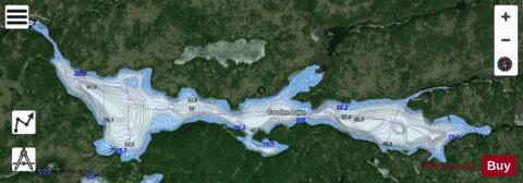 Toodee Lake depth contour Map - i-Boating App - Satellite