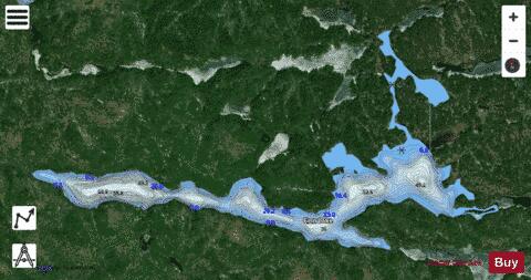 Finn Lake depth contour Map - i-Boating App - Satellite