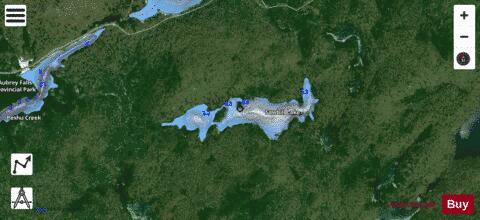 Sawbill Lake depth contour Map - i-Boating App - Satellite