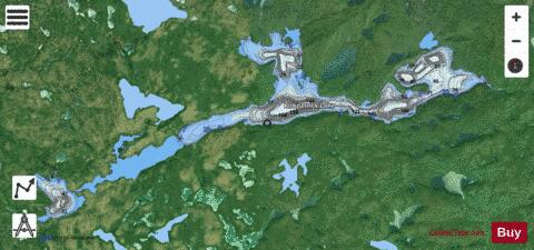 Kirkpatrick Lake depth contour Map - i-Boating App - Satellite