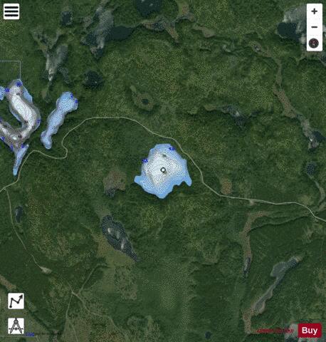 Goodlookin Lake depth contour Map - i-Boating App - Satellite
