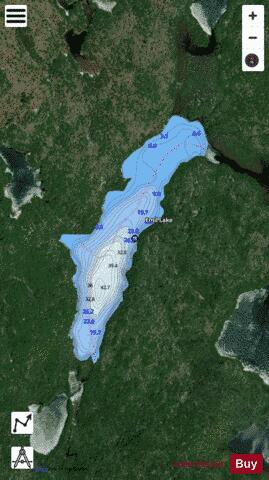 Emil Lake depth contour Map - i-Boating App - Satellite