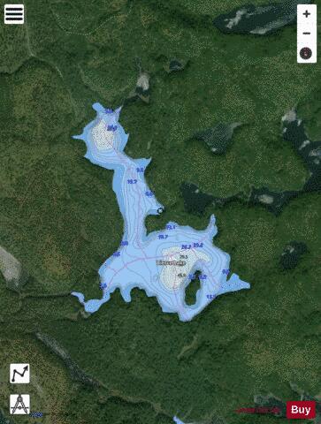 Bierce Lake depth contour Map - i-Boating App - Satellite
