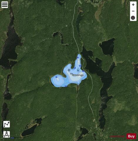 Hildreth Lake depth contour Map - i-Boating App - Satellite
