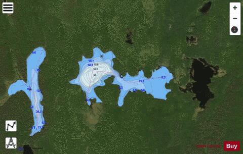 Blackburn Lake depth contour Map - i-Boating App - Satellite