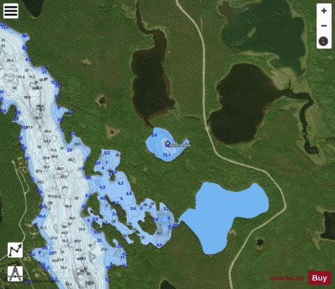 Barris Lake depth contour Map - i-Boating App - Satellite