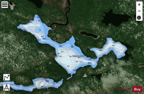 Lucus Lake depth contour Map - i-Boating App - Satellite