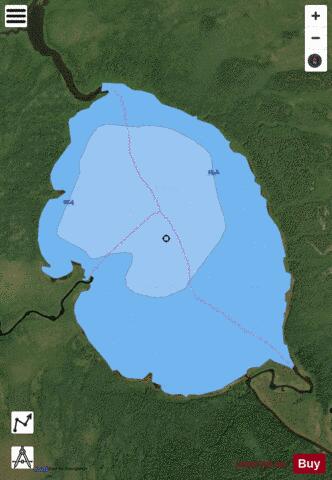 Stoughton Lake depth contour Map - i-Boating App - Satellite