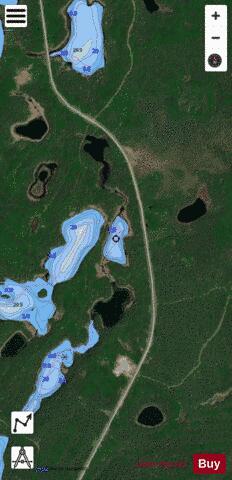 Guilfoyle Lake 21 depth contour Map - i-Boating App - Satellite