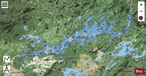 Lake St. Joseph depth contour Map - i-Boating App - Satellite