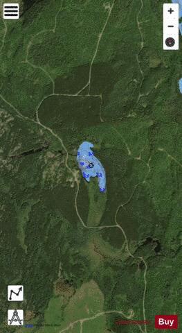 Chown Lake 3 depth contour Map - i-Boating App - Satellite