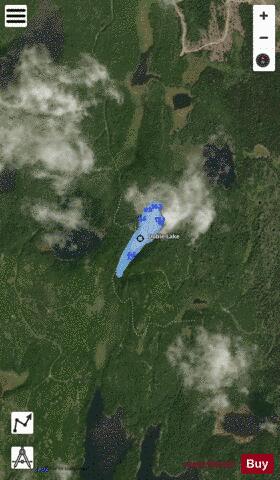 Dobie Lake depth contour Map - i-Boating App - Satellite