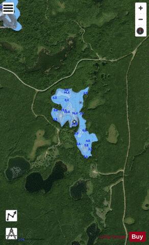 Montrose Lake 2 depth contour Map - i-Boating App - Satellite