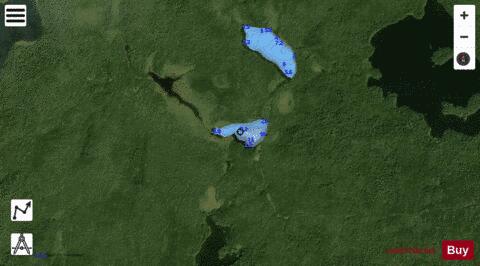 Montrose Lake 37 depth contour Map - i-Boating App - Satellite