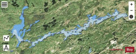 Agnew Lake depth contour Map - i-Boating App - Satellite