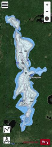 Wagong Lake depth contour Map - i-Boating App - Satellite