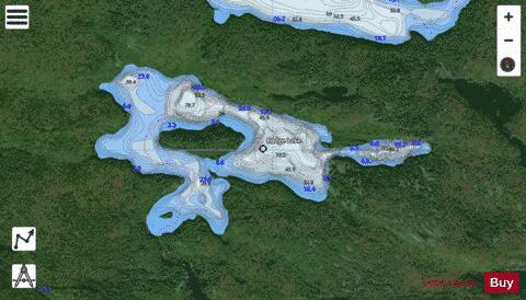 Rodge Lake depth contour Map - i-Boating App - Satellite