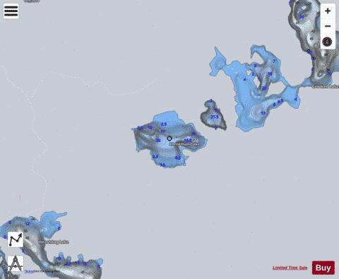 Christman L. depth contour Map - i-Boating App - Satellite