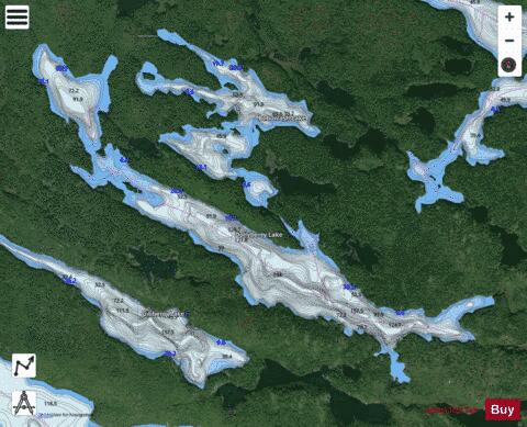 Dollyberry Lake depth contour Map - i-Boating App - Satellite