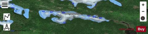 Beaver Lake depth contour Map - i-Boating App - Satellite