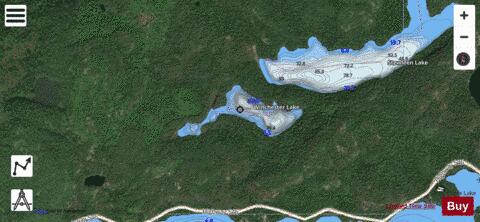 Winchester Lake depth contour Map - i-Boating App - Satellite