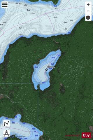 Mink Lake depth contour Map - i-Boating App - Satellite