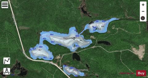 Ompa Lake depth contour Map - i-Boating App - Satellite
