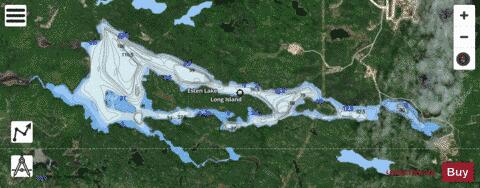 Esten Lake depth contour Map - i-Boating App - Satellite