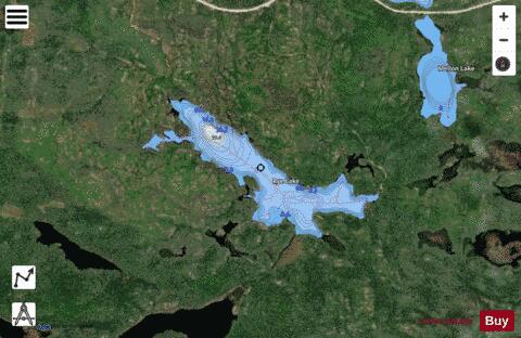 Rye Lake depth contour Map - i-Boating App - Satellite