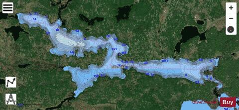 Lillie Lake depth contour Map - i-Boating App - Satellite