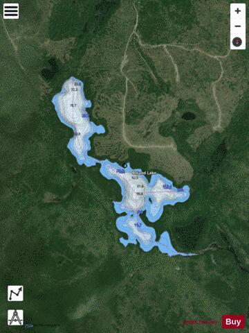 Boland Lake depth contour Map - i-Boating App - Satellite
