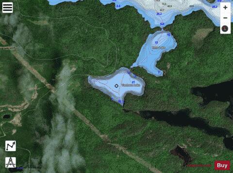 Vanhorn Lake depth contour Map - i-Boating App - Satellite