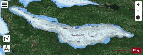 Teasdale L. depth contour Map - i-Boating App - Satellite