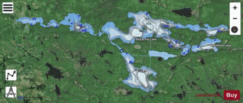 McCarthy Lake depth contour Map - i-Boating App - Satellite