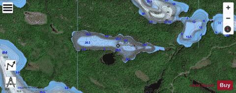 Closs Lake depth contour Map - i-Boating App - Satellite