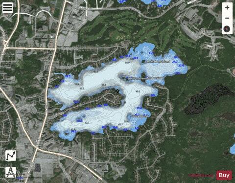Nepahwin Lake depth contour Map - i-Boating App - Satellite