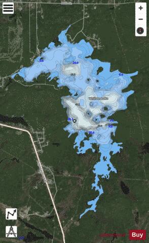 Whitson Lake depth contour Map - i-Boating App - Satellite