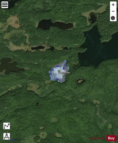 Highcliff Lake depth contour Map - i-Boating App - Satellite